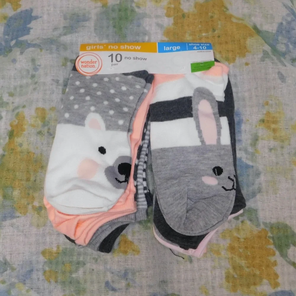 Wonder nation Big Girls No Show Socks
